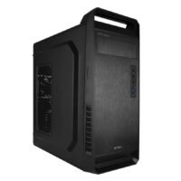 GABINETE ACTECK ROMA GM670 / MEDIA TORRE / ATX, MICRO ATX, MINI ITX / FUENTE 500W / METAL / NEGRO / AC-932592