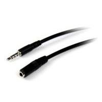 CABLE DE AUDIO DE 2M EXTENSOR DE AUDÍFONOS Y DIADEMA HEADSET MINI-JACK CON PLUG DE 3.5MM Y 4 PINES MACHO A HEMBRA - STARTECH.COM MOD. MUHSMF2M