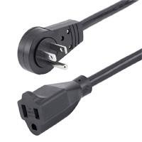 CABLE DE 1.8M DE EXTENSION DE ALIMENTACION - CABLE ALARGADOR DE CORRIENTE ROTATIVO PLANO DE 360DEG - NEMA 5-15P A NEMA 5-15R - STARTECH.COM MOD. RTPAC1016