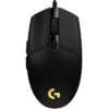 MOUSE GAMING LOGITECH G203 LIGHTSYNC NEGRO OPTICO ALAMBRICO USB ILUMINACION RGB AJUSTABLE 6 BOTONES