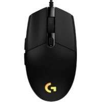 MOUSE GAMING LOGITECH G203 LIGHTSYNC NEGRO OPTICO ALAMBRICO USB ILUMINACION RGB AJUSTABLE 6 BOTONES