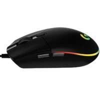 MOUSE GAMING LOGITECH G203 LIGHTSYNC NEGRO OPTICO ALAMBRICO USB ILUMINACION RGB AJUSTABLE 6 BOTONES