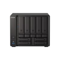 NAS QNAP TS-H973AX-32G/ 9 BAHIAS /5 DE 3,5 4 DE 2,5/NUCLEO CUADRUPLE 2.2GHZ/32GB DDR4 SODIMM HASTA 64GB/2 PTO 2,5 GBE/1 PTO 10 GBE /USB 3.2 X3/ HOTSWAP/ NO INCLUYE DISCOS/AMD RYZEN V1500B