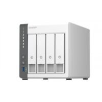 NAS QNAP TS-433-4G /4 BAHIAS NUCLEO CUADRUPLE 2.0 GHZ 4GB DDR3/1 LAN 2,5 GBE/ 1 LAN GBE/USB 3.2 X1/SATA/HOT-SWAP/ SIN DISCOS/ ARM CORTEX A55
