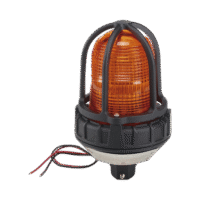 Luz estroboscópica para ubicaciónes peligrosas,  montaje tipo tubo, 12-24 VCD, color Ámbar