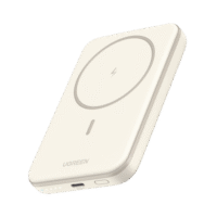 Power Bank MagSafe de 5000mAh | 15W | Carga Inalámbrica y por Cable USB-C | Sistema de Protección Inteligente | Tecnología de Carga Rápida | Ultra Delgado | Ultra ligero | Compatible con iPhone 15/14/13/12 | Color Beige.