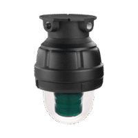 Luz LED, a prueba de explosiones, UL y cUL para Clase I, División 1, Grupo C y D; Clase I, División 2, Grupos A y B; Clase II, División 1, Grupos E, F y G; Clase III, 120-240 VCA, Verde