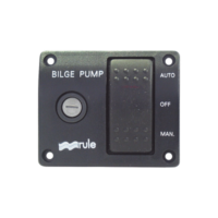 Switch de tres posiciones para control de bombas de achique.