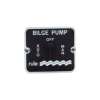 Switch de tres posiciones para control de bombas de achique de 12 o 24 Vcd.