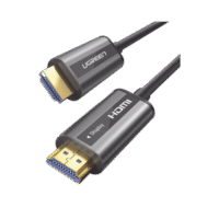 Cable HDMI de 50 Metros por Fibra Óptica 4K@60Hz / Fibra de 4 núcleos + Cobre estañado de 7 núcleos / Compatible con HDMI 2.0 / Alta velocidad 18 Gbps / 3D / HDR / Caja de Aleacion Zinc / Premium
