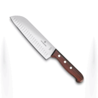 Cuchillo Santoku Wood de 17 cm, filo con alvéolos estilo Japones. 6.8520.17G 6.8520.17G