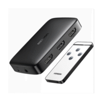 Conmutador HDMI 3X1 / 3 Puertos de entrada – 1 Puerto de Salida / Control Remoto / Resolución 4K@30Hz / 3D / Receptor de Infrarrojos / Transmisión Estable / Incluye Cable Micro USB para Alimentacion.