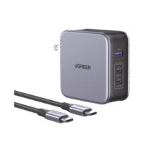 Cargador de 140W serie Nexode | 3 Puertos de Carga Rápida | 2 USB-C | 1 USB-A | Tecnología GaN II +SIC | PD3.1 / QC4.0 | Tecnología de Protección Térmica | Optimiza la Experiencia de Carga | Incluye cable USB-C