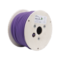 Bobina de Cable Blindado F/UTP de 4 Pares, Z-MAX, Cat6A, Soporte de Aplicaciones 10GBase-T, LS0H (Libre de Gases Toxicos), Color Violeta, 305m