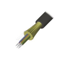 Cable de Fibra Óptica de 4 hilos, Interior/Exterior, Tight Buffer, No Conductiva (Dielectrica), Plenum, Monomodo OS2, 1 Metro