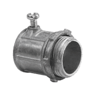 Conector de 1 1/4" para Tubo Pared Delgada con Tornillos Opresores.