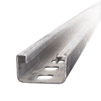 Unicanal Perforado 4 X 2 cm X 3 m / Calibre 16 / Galv. Electrolítico