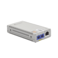 Convertidor de medios Gigabit Ethernet a fibra óptica, conector SC, monomodo (SMF), versión TAA (Trade Agreement Act), 10 Km