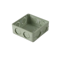 Caja Cuadrada de 1/2"  para Instalaciones de PVC Conduit Pesado.