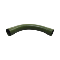 Curva de 90 PVC Conduit pesado de 2 1/2" (60 mm).