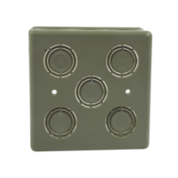 Caja Cuadrada  de 1/2" - 3/4" para PVC Conduti Pesado.