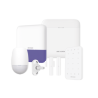 (AX PRO) KIT de Alarma AX PRO / Incluye: 1 Hub con bateria de respaldo / 1 Sensores PIR / 1 Montaje Universal para PIR / 2 Contactos Magnéticos / 1 Teclado / 1 Sirena Inalambrica Exterior / WiFi / Compatible con Hik-Connect P2P Modelo:AXPRO-KIT-KEYPAD