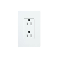 Tomacorriente receptáculo convencional  120V, 15A, color blanco.