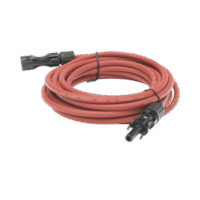 Cable Fotovoltaico, 2.5 m, Rojo, Calibre 10 AWG con Terminal MC4-M en Ambos Extremos