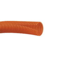Tubo Corrugado Abierto para Protección de Cables, .50 (12.7 mm) de Diámetro, 30.5 m de Largo, Color Naranja