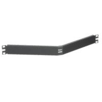 Tapa Ciega Para Rack Estándar de 19in, Angulado, de Acero, 1UR, Color Negro