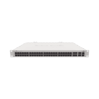 (CRS354-48G-4S+2Q+RM) Cloud Router Switch 48 puertos Gigabit Ethernet, 4 puertos SFP+ 10G, 2 puertos QSFP+ 40G, Montaje en Rack