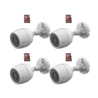 Kit de Camaras WiFi, Incluye 4 Piezas CS-H3C y 4 Piezas HS-TF-E1/32G  / Detección de Movimiento