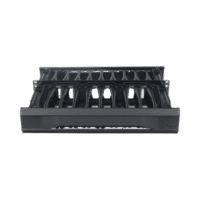 Organizador de Cables Horizontal CableTek, Sencillo (Solo Frontal), Para Rack de 19in, 2UR