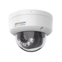 Domo IP 2 Megapixel / Lente 2.8 mm / Dual Light + ColorVu (30 mts Luz Blanca + 30 mts IR) / Micrófono Integrado / ACUSENSE Lite / Exterior IP67 / IK08 / WDR 120 dB / PoE / Micro SD / ONVIF Modelo:DS-2CD1127G2H-LIUF