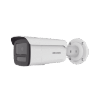 Bala IP 6 Megapixel / Lente 4 mm / Dual Light (80 mts Luz Blanca + 80 mts IR) / 2 Micrófonos Integrados / ACUSENSE / Exterior IP67 / IK10 / WDR 120 dB / PoE / ONVIF / Micro SD / Metal / ACUSEARCH Modelo:DS-2CD2T63G2-4LI2U