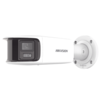 [ PROTECCIÓN ACTIVA ] Bala IP Panorámica 8 Megapixel / 180° / Lente 4 mm / Imagen a Color 24/7 / PoE / WDR 130° / IP67 / ACUSENSE / Protección Activa (Luz Estroboscópica y Alarma Audible) / 40 mts Luz Blanca / MicroSD Modelo:DS-2CD3T87G2P-LSU/SL(C)