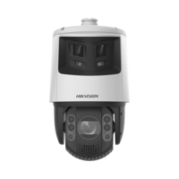 [TandemVu] PTZ IP 4 Megapixel con Cámara Panoramica 6 Megapixel / 25X Zoom / 200 mts IR / 30 mts Luz Blanca / ACUSENSE / IP66 / Alerta Audible y Luz Estroboscopica / Autoseguimiento / Hi-PoE / Alarmas I/O / Ultra Baja Iluminación / Micro SD Modelo:DS-2SE7C425MWG-EB/26(F0)