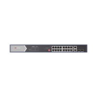 Switch PoE+ / No Administrable / 16 Puertos 100 Mbps PoE+ (4 Puertos PoE++ 90 W) / 2 Puertos 1000 Mbps Uplink + 2 Puertos SFP de Uplink / PoE hasta 250 Metros / 225 Watts Modelo:DS-3E0520HP-E
