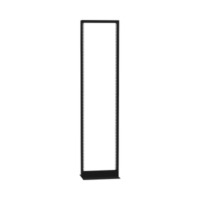 Rack de 2 Postes (Doble Perforación), Estándar 19", 45 Unidades, Fabricado en Acero, Base "L" para Anclar a Piso.
