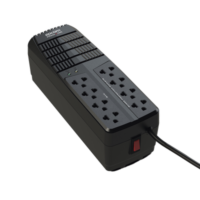 Regulador de Voltaje 2000 VA-1000 W / 4 Contactos con AVR / 4 Contactos con Supresor de Picos / Protección RJ11