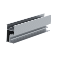 Riel 3 para montaje de módulos fotovoltaicos de aluminio anodizado de 4400mm.