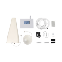 Kit Amplificador de Señal Celular TRIPLE banda de frecuencia / Mejora las llamadas convencionales y VoLTE / Soporta los datos de las tecnologías 2G, 3G y 4G de TELCEL, AT&T y MOVISTAR / Puede cubrir hasta 2 espacios de 300 m2 cada uno.