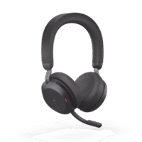Jabra Evolve2 75, Auricular stereo versión MS con cancelación de ruido activa, dongle USB-A indicador de ocupado (Busylight)(27599-999-999)
