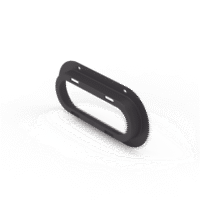 Brida de policarbonato, Color Negro, Accesorio para plafón Serie ED3060