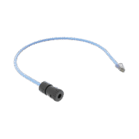 Cable de Conexión en Campo Jack a Plug RJ45, Categoría 6A, CMP (Plenum), 0.5 Metros, Color Azul