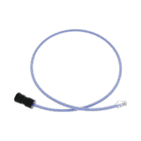 Cable de Conexión en Campo Jack a Plug RJ45, Categoría 6A, CMP (Plenum), 1 Metro, Color Azul