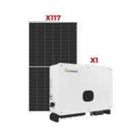 Kit de promocion 1 week 117 Modulos + Inversor 60 kW