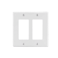 Tapa para Caja Multigang / Contacto Doble / Color Blanco.