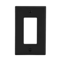 Tapa para Contacto Dúplex Color Negro.