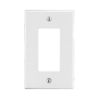 Tapa para Contacto Rectangular Color Blanco.
